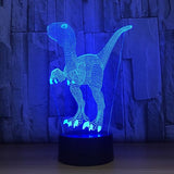 The dinosaur 3D Illusion Led Table Lamp 7 Color Change LED Desk Light Lamp Dinosaur Gifts
