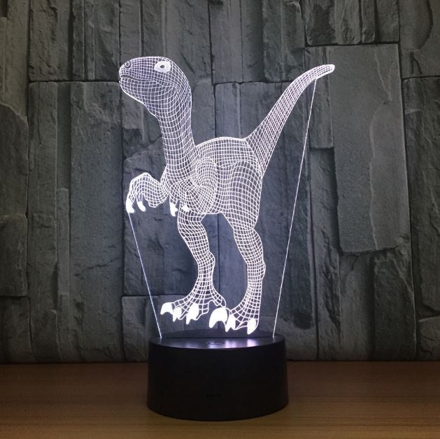 The dinosaur 3D Illusion Led Table Lamp 7 Color Change LED Desk Light Lamp Dinosaur Gifts