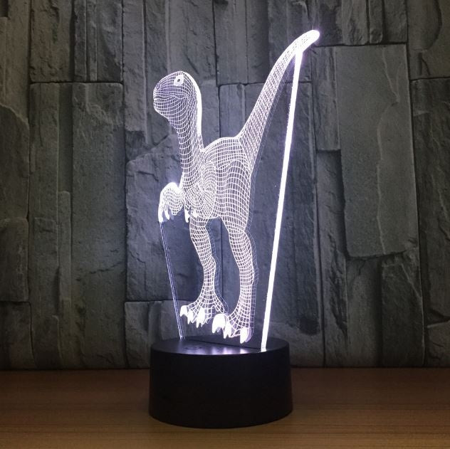 The dinosaur 3D Illusion Led Table Lamp 7 Color Change LED Desk Light Lamp Dinosaur Gifts