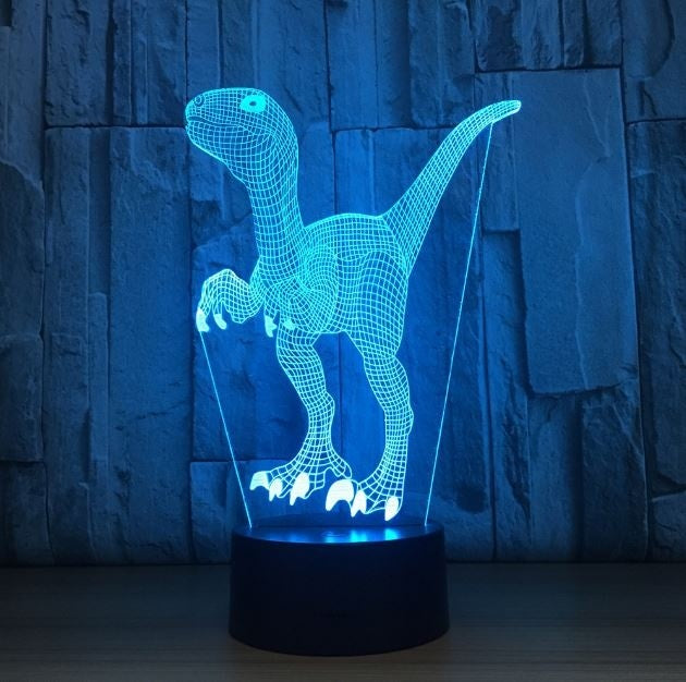 The dinosaur 3D Illusion Led Table Lamp 7 Color Change LED Desk Light Lamp Dinosaur Gifts