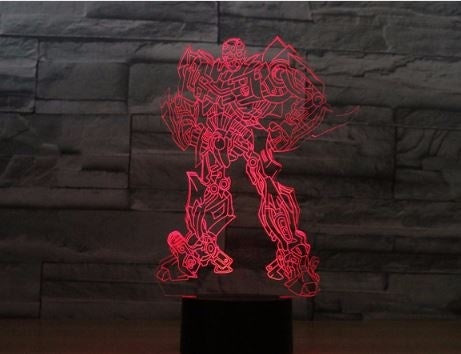 The transformers 3D Illusion Led Table Lamp 7 Color Change LED Desk Light Lamp transformers Gifts