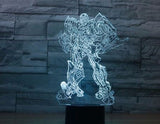 The transformers 3D Illusion Led Table Lamp 7 Color Change LED Desk Light Lamp transformers Gifts