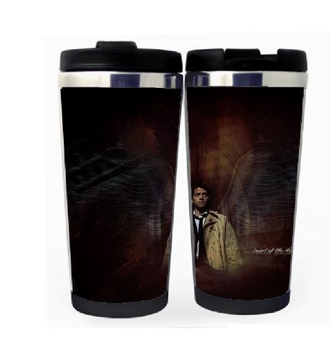 Supernatural Castiel Cup Stainless Steel 400ml Coffee Tea Cup Supernatural Castiel Angel Beer Stein Birthday Gifts Christmas Gifts