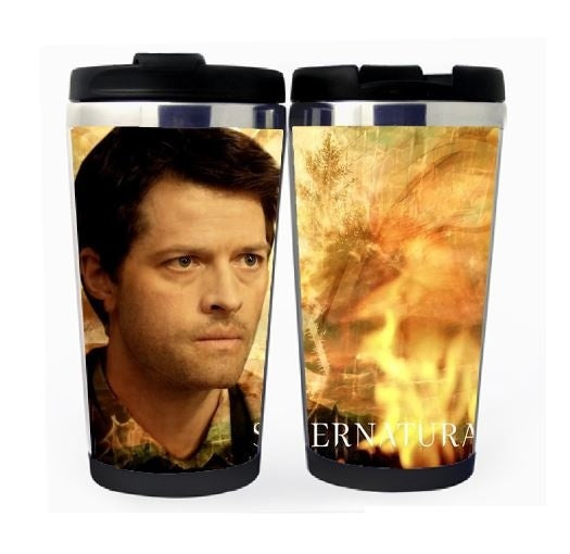 Supernatural Castiel Cup Stainless Steel 400ml Coffee Tea Cup Supernatural Castiel Angel Beer Stein Birthday Gifts Christmas Gifts