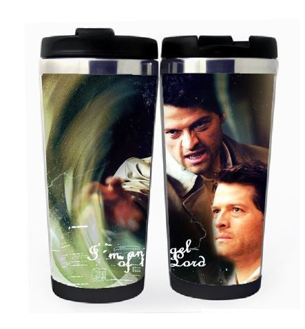 Supernatural Castiel Cup Stainless Steel 400ml Coffee Tea Cup Supernatural Castiel Angel Beer Stein Birthday Gifts Christmas Gifts