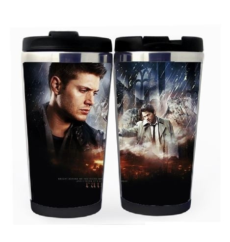 Supernatural Cup Stainless Steel 400ml Coffee Tea Cup Supernatural Beer Stein Birthday Gifts Christmas Gifts