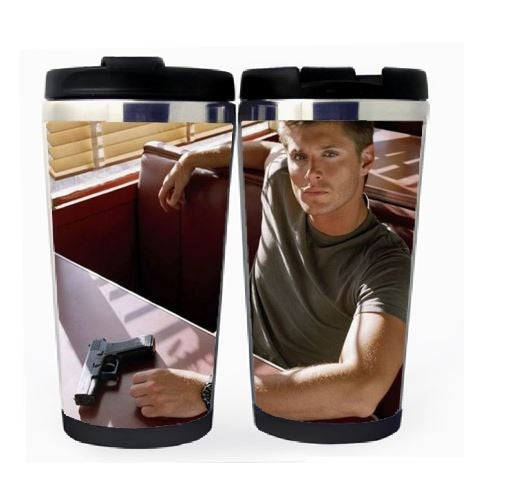 Supernatural šálek Nerezová ocel 400 ml Kávový šálek na čaj Supernatural Beer Stein Dárky k narozeninám Vánoční dárky