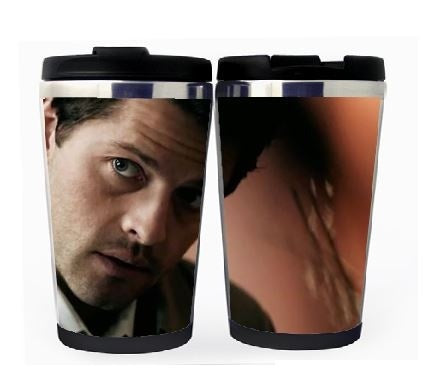 Supernatural šálek Nerezová ocel 400 ml Kávový šálek na čaj Supernatural Beer Stein Dárky k narozeninám Vánoční dárky