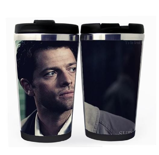 Supernatural Castiel Šálek Nerezová ocel 400ml Kávový Šálek Supernatural Castiel Angel Beer Stein Dárky k narozeninám Vánoční dárky