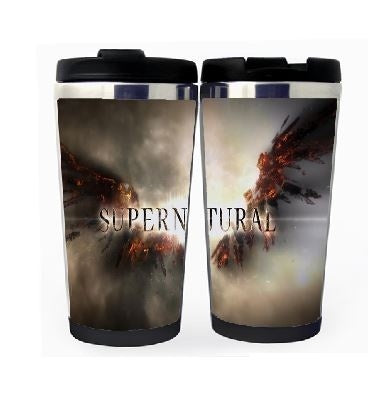 Supernatural Castiel Šálek Nerezová ocel 400ml Kávový Šálek Supernatural Castiel Angel Beer Stein Dárky k narozeninám Vánoční dárky