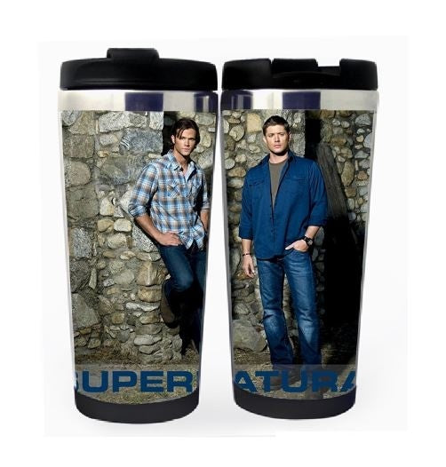 Supernatural Cup Dean Sam Stainless Steel 400ml Coffee Tea Cup Supernatural Beer Stein Birthday Gifts Christmas Gifts