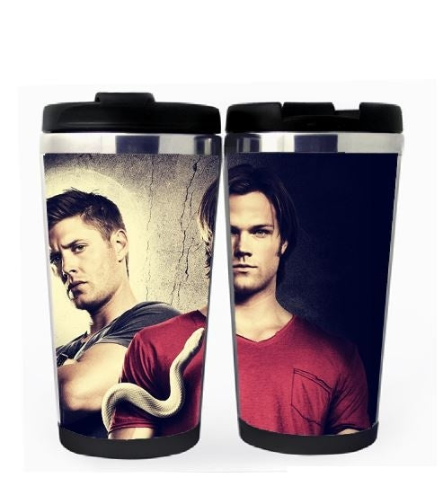 Supernatural Cup Dean Sam Stainless Steel 400ml Coffee Tea Cup Supernatural Beer Stein Birthday Gifts Christmas Gifts