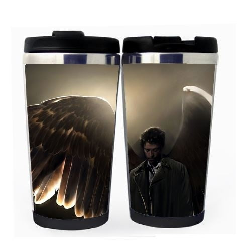 Supernatural Castiel Cup Stainless Steel 400ml Coffee Tea Cup Supernatural Castiel Angel Beer Stein Birthday Gifts Christmas Gifts