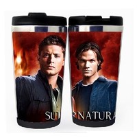 অতিপ্রাকৃত ডিন স্যাম কাপ স্টেইনলেস স্টীল 400ml কফি চা কাপ অতিপ্রাকৃত বিয়ার স্টেইন জন্মদিনের উপহার ক্রিসমাস উপহার