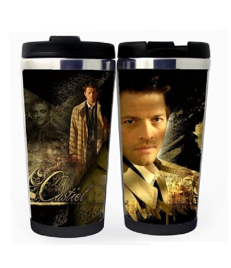 Supernatural Castiel Cup Stainless Steel 400ml Coffee Tea Cup Supernatural Castiel Angel Beer Stein Birthday Gifts Christmas Gifts