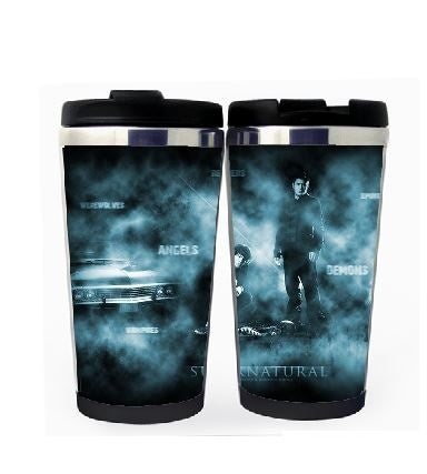 Supernatural Sam Dean Cup Stainless Steel 400ml Coffee Tea Cup Supernatural Beer Stein Birthday Gifts Christmas Gifts