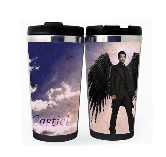 Supernatural Castiel Cup Stainless Steel 400ml Coffee Tea Cup Supernatural Castiel Angel Beer Stein Birthday Gifts Christmas Gifts