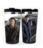 Supernatural Winchester Brothers Cup Stainless Steel 400ml Coffee Tea Cup Supernatural Beer Stein Birthday Gifts Christmas Gifts