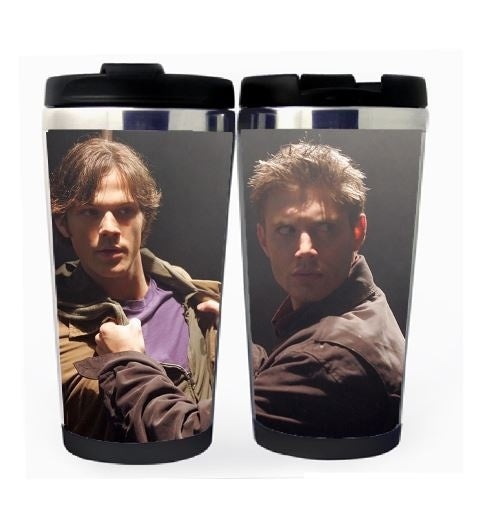 Supernatural Winchester Brothers Cup Stainless Steel 400ml Coffee Tea Cup Supernatural Beer Stein Birthday Gifts Christmas Gifts