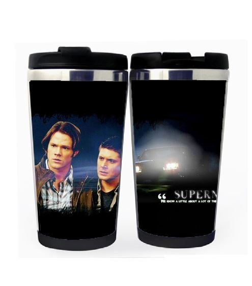 Supernatural Winchester Brothers Cup Stainless Steel 400ml Coffee Tea Cup Supernatural Beer Stein Birthday Gifts Christmas Gifts