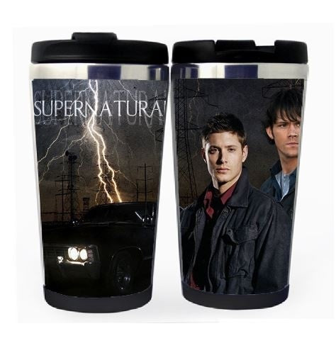 Supernatural Winchester Brothers Cup Stainless Steel 400ml Coffee Tea Cup Supernatural Beer Stein Birthday Gifts Christmas Gifts