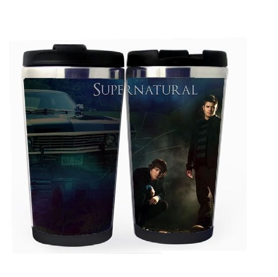 Supernatural Winchester Brothers Cup Stainless Steel 400ml Coffee Tea Cup Supernatural Beer Stein Birthday Gifts Christmas Gifts