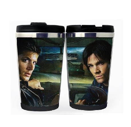Supernatural Winchester Brothers Cup Stainless Steel 400ml Coffee Tea Cup Supernatural Beer Stein Birthday Gifts Christmas Gifts