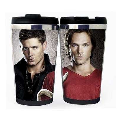 Supernatural Winchester Brothers Cup Stainless Steel 400ml Coffee Tea Cup Supernatural Beer Stein Birthday Gifts Christmas Gifts