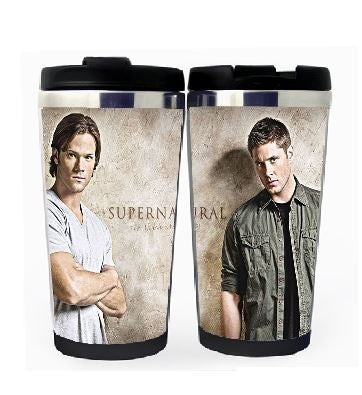 Supernatural Winchester Brothers Cup Stainless Steel 400ml Coffee Tea Cup Supernatural Beer Stein Birthday Gifts Christmas Gifts