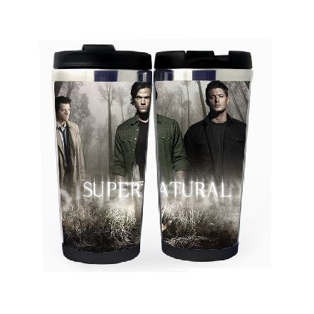 Supernatural Winchester Brothers Cup Stainless Steel 400ml Coffee Tea Cup Supernatural Beer Stein Birthday Gifts Christmas Gifts