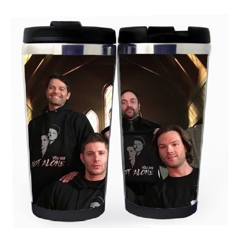 Supernatural Winchester Brothers Cup Stainless Steel 400ml Coffee Tea Cup Supernatural Beer Stein Birthday Gifts Christmas Gifts