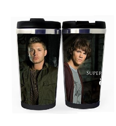 Supernatural Winchester Brothers Cup Nerezová ocel 400ml Káva Šálek na čaj Supernatural Beer Stein Dárky k narozeninám Vánoční dárky