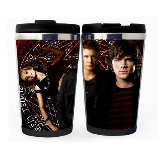 Supernatural Winchester Brothers Cup Stainless Steel 400ml Coffee Tea Cup Supernatural Beer Stein Birthday Gifts Christmas Gifts