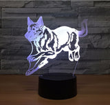 Wolf 3D Illusion Led Table Lamp 7 Color Change LED Desk Light Lamp Wolf Gifts