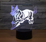 Wolf 3D Illusion Led Table Lamp 7 Color Change LED Desk Light Lamp Wolf Gifts