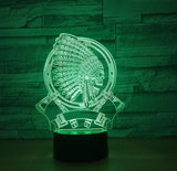 The indians 3D Illusion Led Table Lamp 7 Color Change LED Desk Light Lamp The indians Gifts