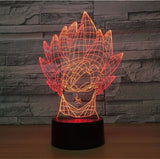 Dragon Ball Son Goku 3D Illusion Led stolní lampa 7 změn barvy LED stolní lampa Dragon Ball dárek