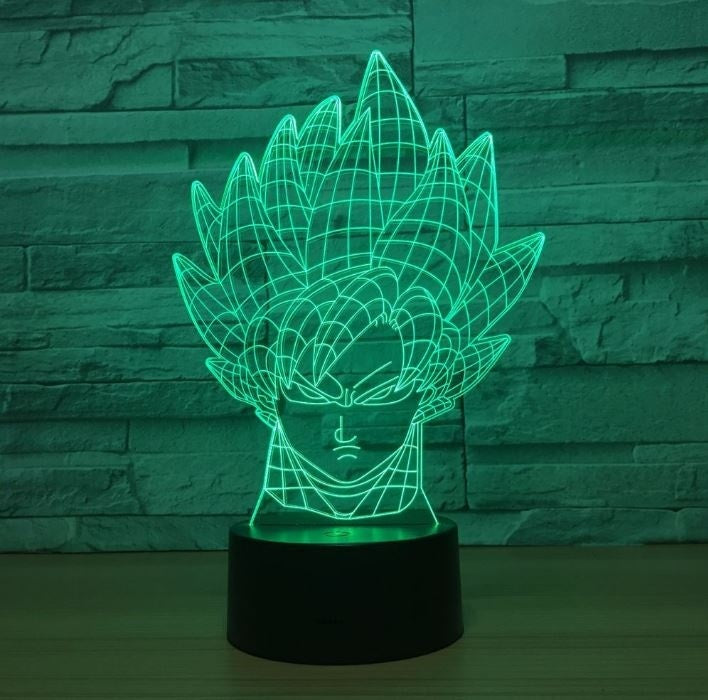 Dragon Ball Son Goku 3D Illusion Led Table Lamp 7 Color Change LED Desk Light Lamp Dragon Ball Gift