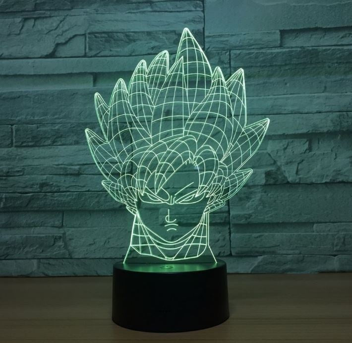Dragon Ball Son Goku 3D Illusion Led Table Lamp 7 Color Change LED Desk Light Lamp Dragon Ball Gift