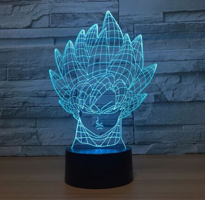 Dragon Ball Son Goku 3D Illusion Led Table Lamp 7 Color Change LED Desk Light Lamp Dragon Ball Gift