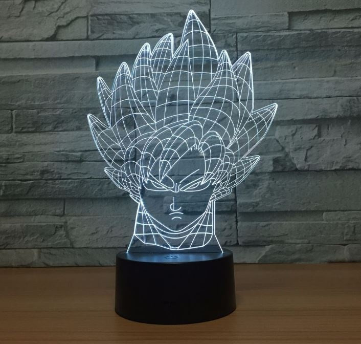 Dragon Ball Son Goku 3D Illusion Led Table Lamp 7 Color Change LED Desk Light Lamp Dragon Ball Gift