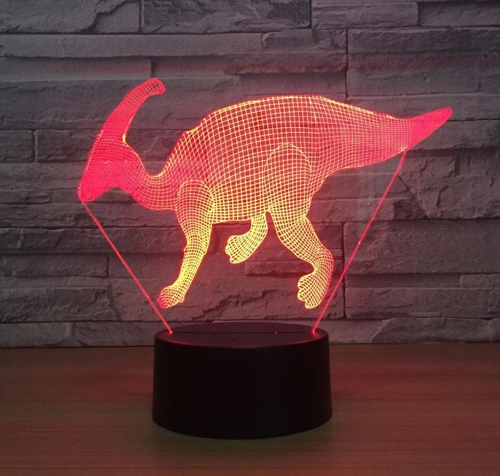 The dinosaur 3D Illusion Led Table Lamp 7 Color Change LED Desk Light Lamp The dinosaur Decoration