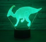 The dinosaur 3D Illusion Led Table Lamp 7 Color Change LED Desk Light Lamp The dinosaur Decoration