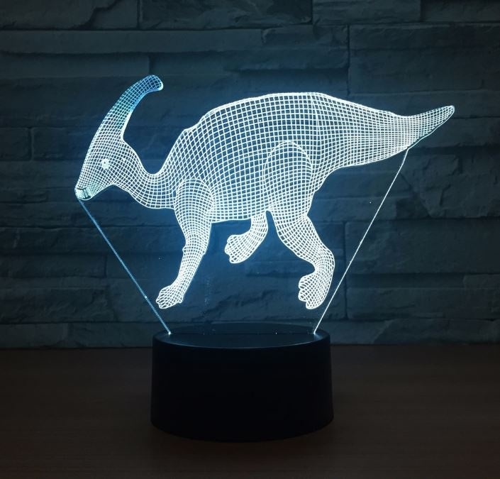 The dinosaur 3D Illusion Led Table Lamp 7 Color Change LED Desk Light Lamp The dinosaur Decoration