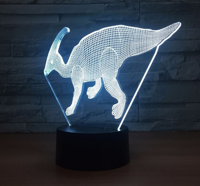 The dinosaur 3D Illusion Led Table Lamp 7 Color Change LED Desk Light Lamp The dinosaur Decoration