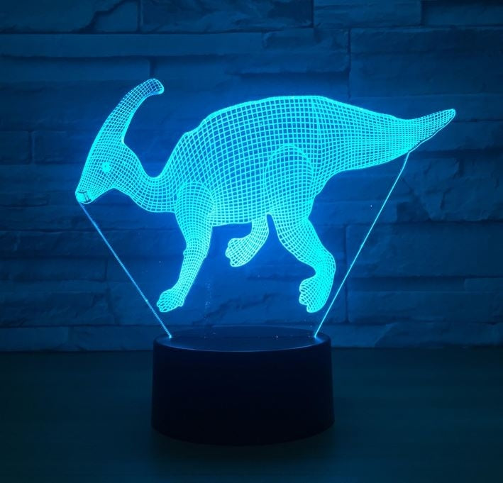 The dinosaur 3D Illusion Led Table Lamp 7 Color Change LED Desk Light Lamp The dinosaur Decoration
