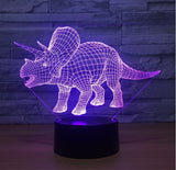 The dinosaur 3D Illusion Led Table Lamp 7 Color Change LED Desk Light Lamp The dinosaur Decoration