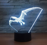 Game of Thrones Dragon The dinosaur 3D Illusion Led Table Lamp 7 Color Change LED Desk Light Lamp dragon The dinosaur Decoration