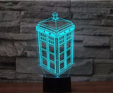 Doctor Who 3D Illusion Led Table Lamp 7 Color Change LED Desk Light Lamp Doctor Who gifts