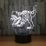 Dinosaur 3D Illusion Led Table Lamp 7 Color Change LED Desk Light Lamp Dinosaur Decoration Gifts